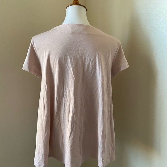 SISLEY V NECK HI-LOW TEE SHIRT - Picture 3 of 9